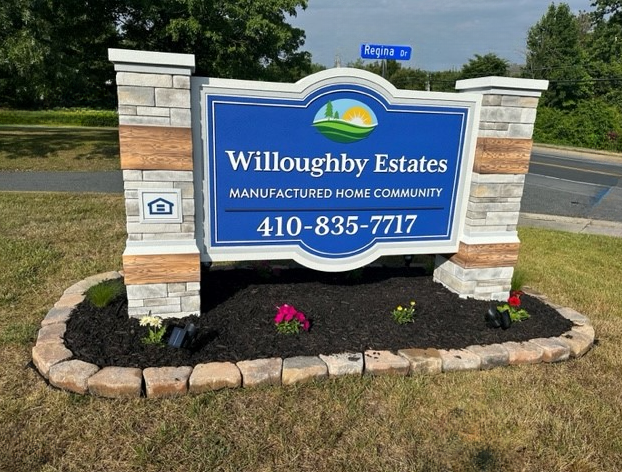 Willoughby Estates Mobile Home Park Entrance